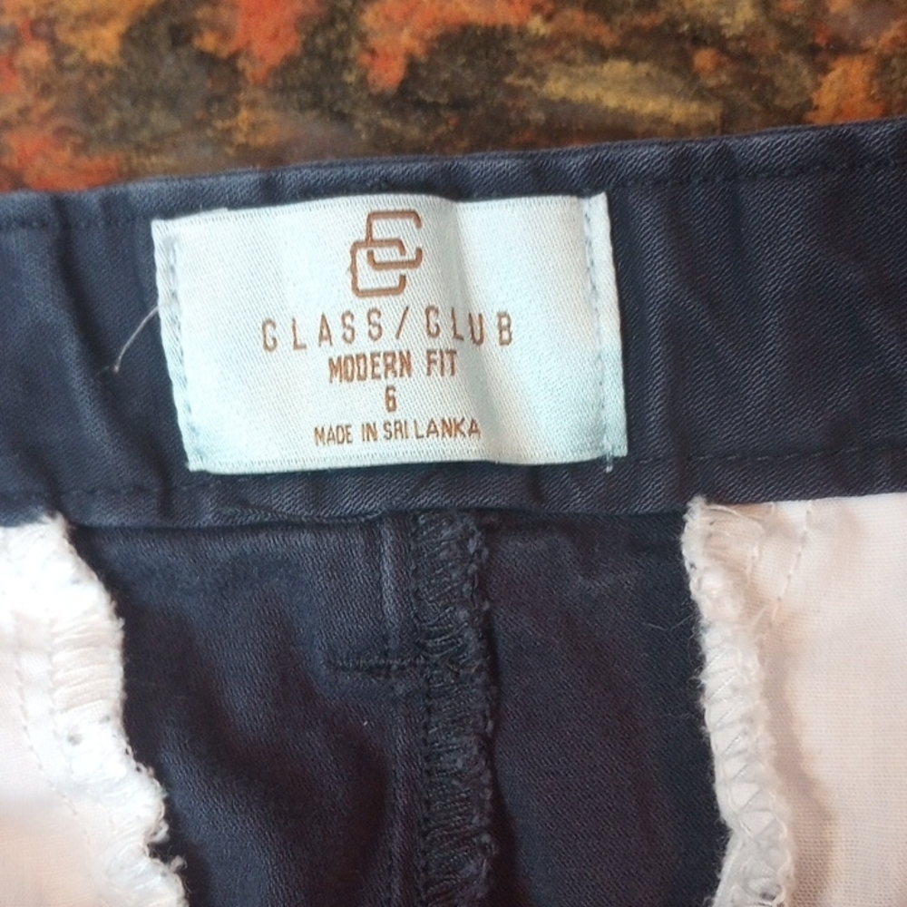 Classic Club By Dillards & Children's Place Navy Kakhi Pants - Modern Fit - Picture 3 of 10